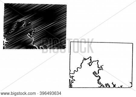 Taney County, Missouri (u.s. County, United States Of America, Usa, U.s., Us) Map Vector Illustratio