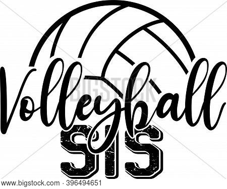 Volleyball Sis Isolated On The White Background. Vector Illustration