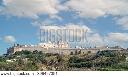 The Citadella (citadel) Old Fortified City On Gozo Island, Malta