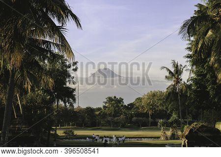 Scenic View In Merapi Mountain, One Of Popular Destination In Yogyakarta, Indonesia. Indonesia Volca