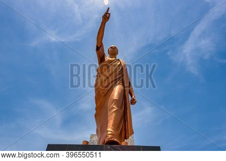 Accra,republic Of Ghana - April 30,2018:monument To Kwame Nkrumah In Accra.