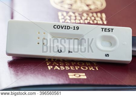 Covid-19 Virus Disease Rapid Testing, Coronavirus Crisis, Global Pandemic Outbreak, Quick Antibody T