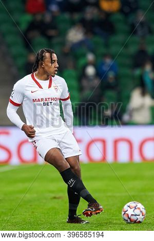 Krasnodar, Russia - November 24, 2020: Jules Kounde Of Sevilla Fc In Action During The Uefa Champion