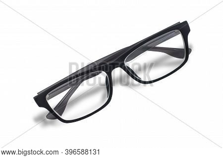 Plastic Glasses On A White Isolated Background