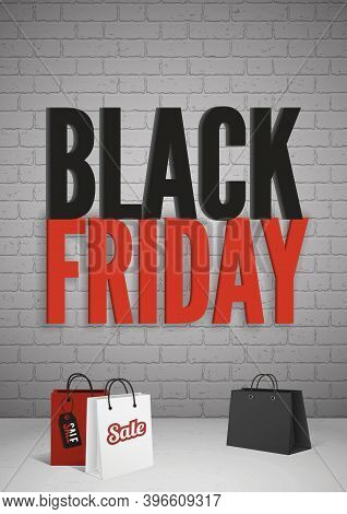 Black Friday Sale Banner For Social Media Stories Vector Illustration