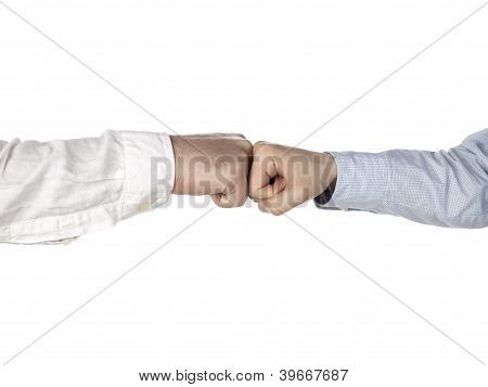 Two Hands Doing A Fist Bump