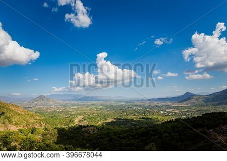 Beautiful Mountain Panorama Taken On Motorbike Trip From Cam Ranh To Dalat, Vietnam. Khanh Hoa, Ninh