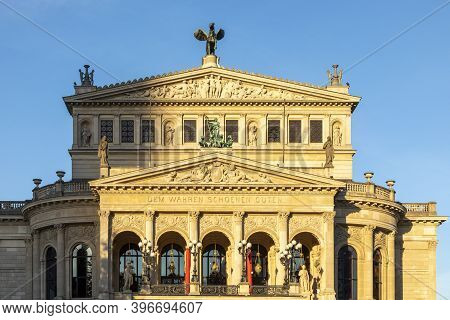 Facade Of Opera House „alte Oper Frankfurt