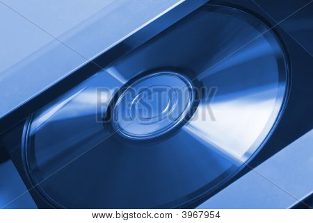 Computern bricka blå färg