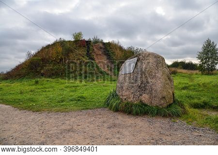 Burial Mound Of Legendary Oleg Of Novgorod On Volkhov River Near Staraya Ladoga Village The First Ca