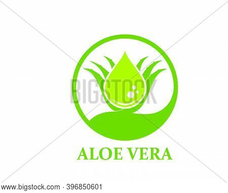 Aloevera Logo Icon Vector Illustration Design