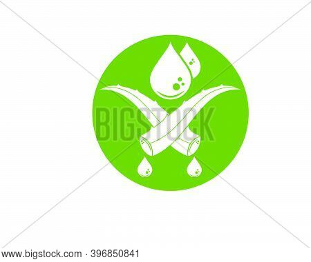 Aloevera Logo Icon Vector Illustration Design