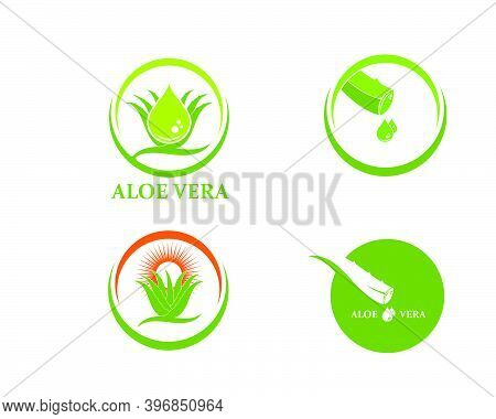Aloevera Logo Icon Vector Illustration Design