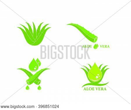 Aloevera Logo Icon Vector Illustration Design