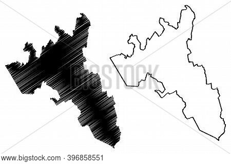Nakuru County (republic Of Kenya, Rift Valley Province) Map Vector Illustration, Scribble Sketch Nak
