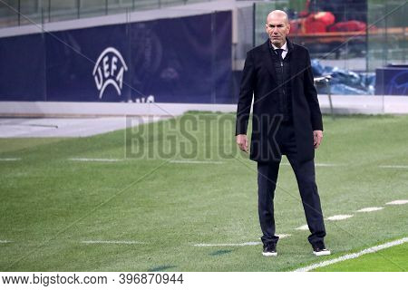Milano, Italy. 25th November 2020. Zinedine Zidan, Head Coach Of   Of Real Madrid Fc   During Uefa C