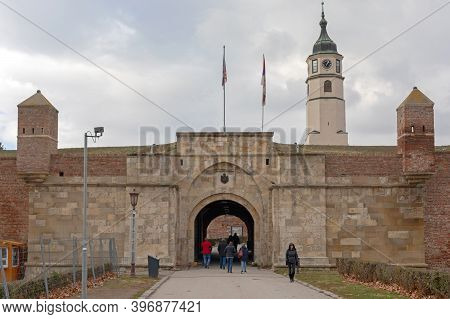 Belgrade, Serbia - December 5, 2018: Inner Stambol Gate At Historic Kalemegdan Fortress In Belgrade 