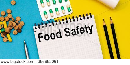 Treatment Word, Food Safety Word With Medical Concepts And Medical Equipment