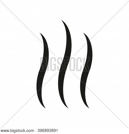 Aroma Smell Icon Isolated. Steam, Vapor, Odor, Smoke Sign Or Smell Vector Symbol On White Background