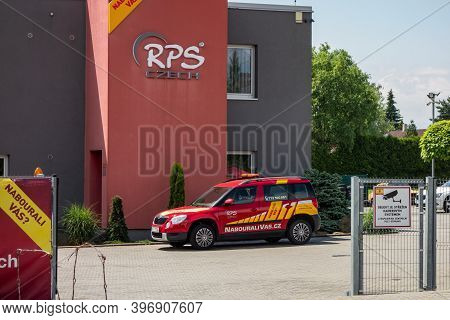Senov, Czech Republic - June 26, 2020: The Building Of Rps Czech Company Providing Spare Cars Like A