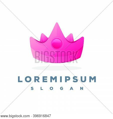 Colorful Crown Logo Design Vector Template Easy To Use