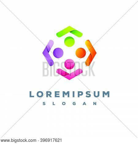 Colorful Team Logo Design Vector Template Easy To Use