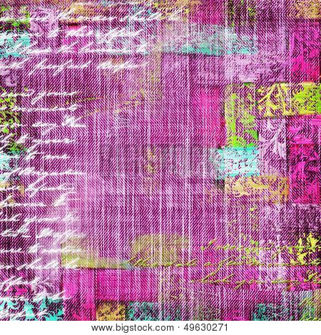 pink shabby paper