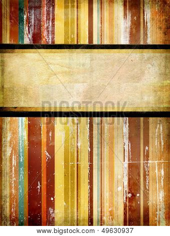 vintage striped background with place for text
