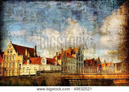 old Belgium- artistic picture in retro style