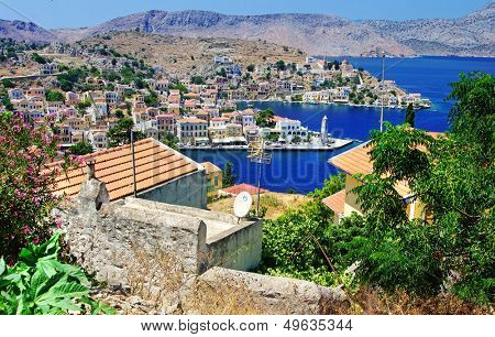 beautiful view of bay - Symi island