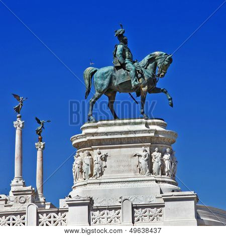 Piazza Venezia Rome, Italy. Monument for Victor Emenuel II.