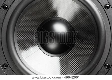 loudspeaker, closeup view