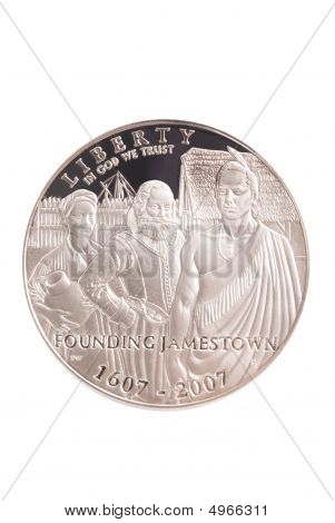 2007 Jamestown pamiątkowe srebrny nam Dolar