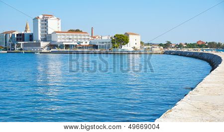 Umag and blue sea, Croatia