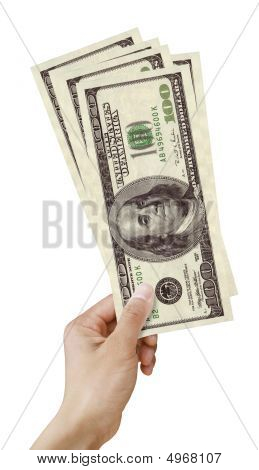 Ekonomi kavramı. Bir yandan Amerikan Doları