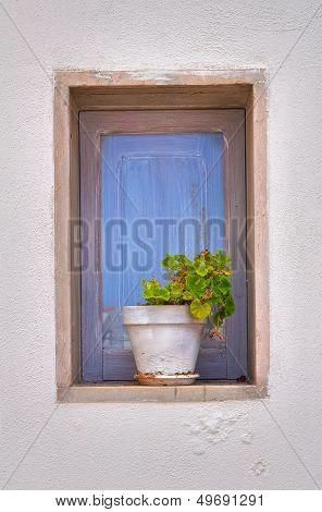 Wooden window.