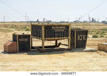 Containers For Recycling Oiled Debris.