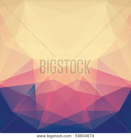 vector abstract geometric triangular background