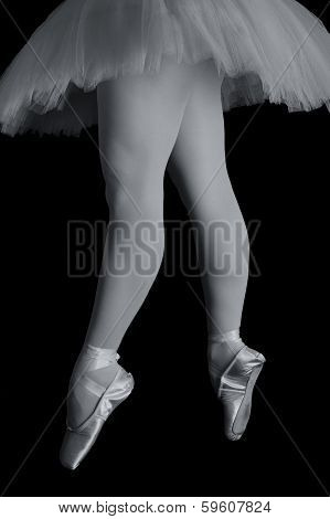 Ballet Dancer Standing On Toes While Dancing Artistic Converion