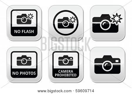 No photos, no cameras, no flash buttons