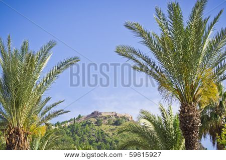 Fortress wall Kizilkule in Alanya