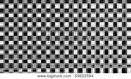 Black And White Checkered Pattern - Stock Image
