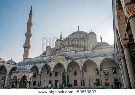 Courtyard Of Yeni Cami, The New Mosque