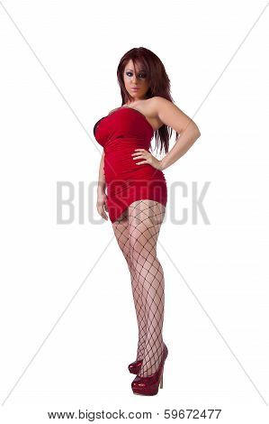 Beautiful Hispanic Girl Standing Up