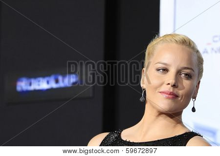 LOS ANGELES - FEB 10: Abbie Cornish at the premiere of Columbia Pictures' 'Robocop' at TCL Chinese Theatre on February 10, 2014 in Los Angeles, California