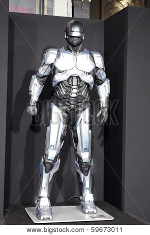 LOS ANGELES - FEB 10: Atmosphere, Statue at the premiere of Columbia Pictures' 'Robocop' at TCL Chinese Theatre on February 10, 2014 in Los Angeles, California