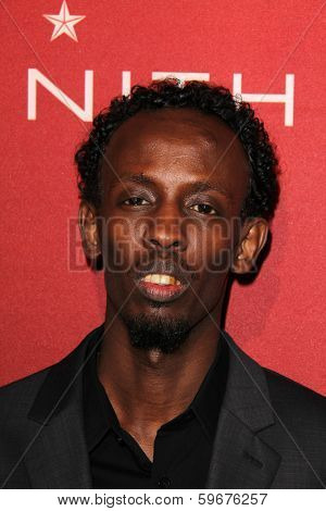 LOS ANGELES - FEB 10:  Barkhad Abdi at the The Hollywood Reporter's Annual Nominees Night Party at Spago on February 10, 2014 in Beverly Hills, CA