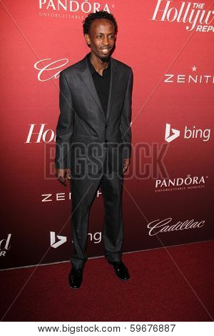 LOS ANGELES - FEB 10:  Barkhad Abdi at the The Hollywood Reporter's Annual Nominees Night Party at Spago on February 10, 2014 in Beverly Hills, CA