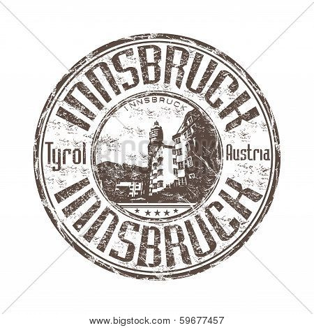 Innsbruck grunge rubber stamp