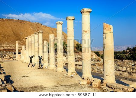 Ancient city of Beit She'an in Israel